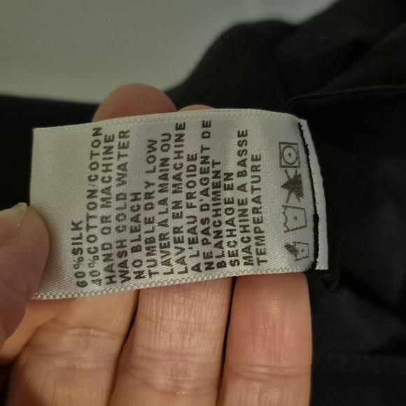 JAMES PERSE Black Cotton Silk Tunic Dress size 2 - Picture 7 of 7